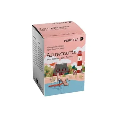 Pure Tea PYRA Annemarie Beeren & Vanille Früchtetee Pack mit 15 Teebeutel