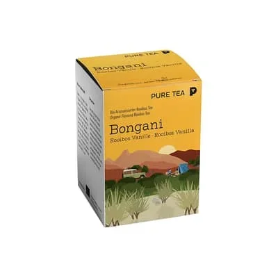 Pure Tea PYRA Bongani Rooibos Vanille Bio Rooibos-Tee Pack mit 15 Teebeutel