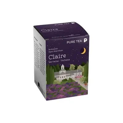 Pure Tea PYRA Claire Verveine Bio Kräutertee Pack mit 15 Teebeutel