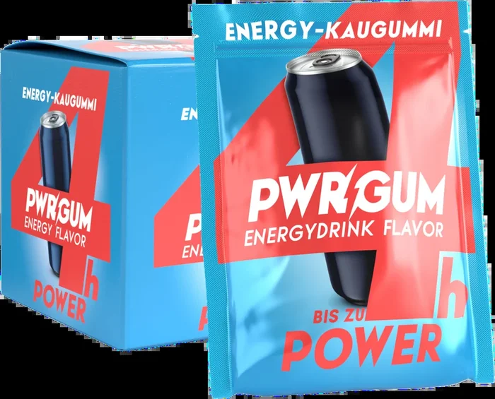 PWRGUM Energydrink Flavor 10er Box – Energy chewing gum