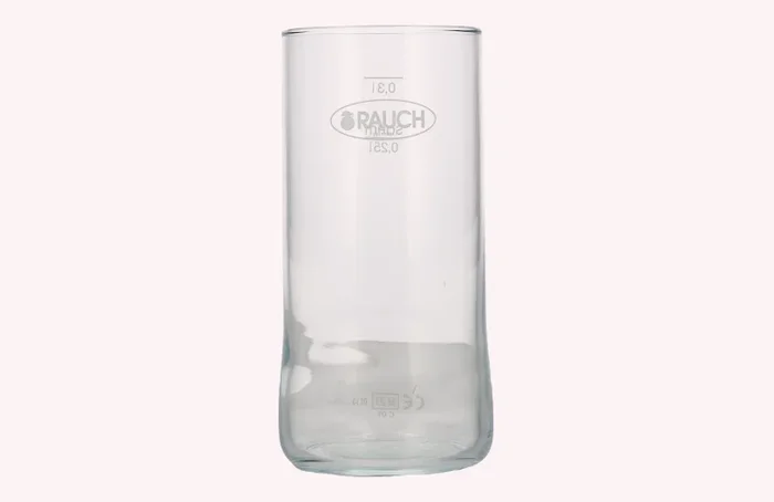 Rauch Fruchtsaft Glas mit Eichung