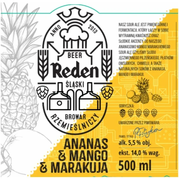 REDEN ANANAS MANGO MARAKUJA SOUR ALE