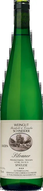 Reinhold und Cornelia Schneider Silvaner *** Spätlese trocken 2017