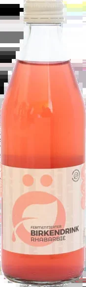 „RHABARBIE“ Fermentierter BIO-Birkensaft mit Rhabarber 12×0,33L