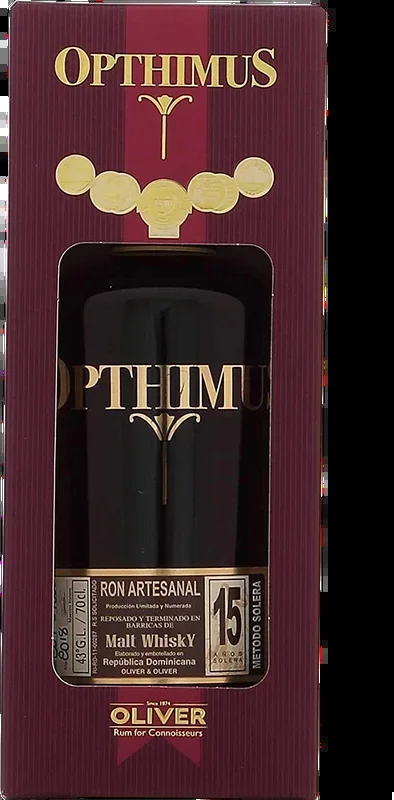 Ron Opthimus 15 Jahre Malt Whisky Finish Rum – in Geschenkbox