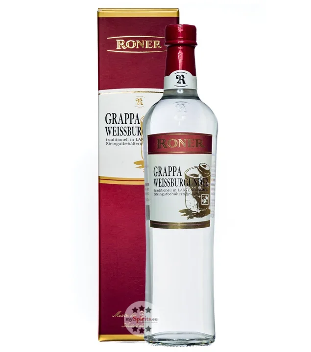 Roner Grappa Weißburgunder „Steingutbehälter“ Lantenhammer