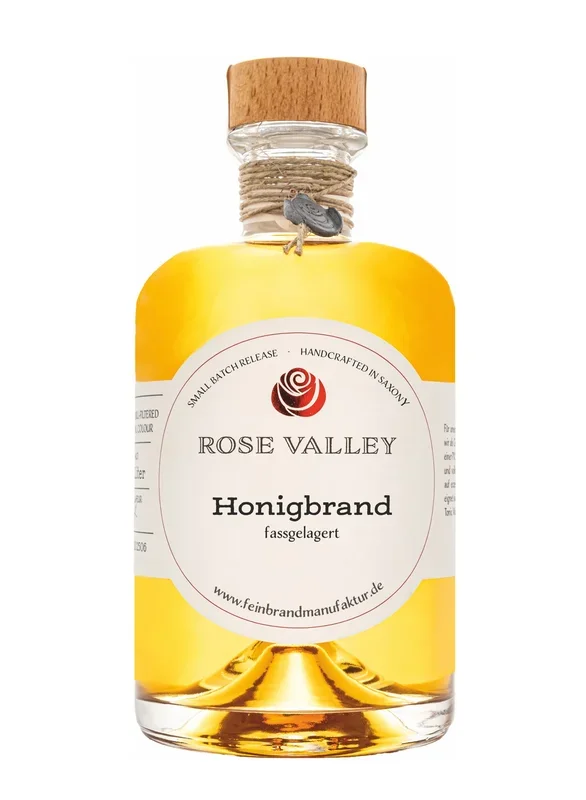 Rose Valley honey brandy aged in whisky casks