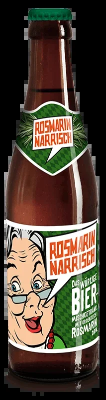 Rosmarin Narrisch – mixed beer drink with rosemary syrup