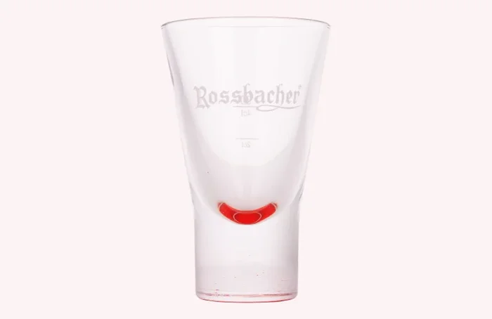 Rossbacher Glas mit Eichung