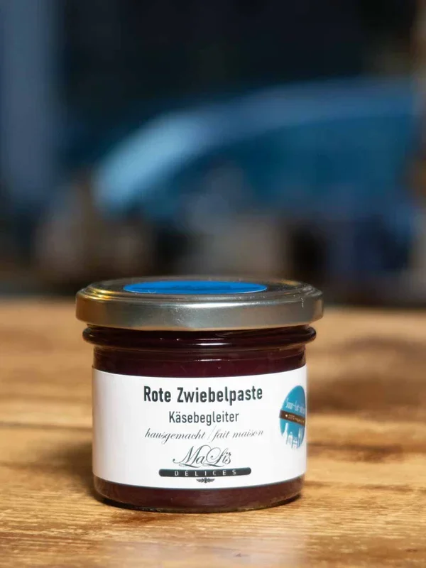 Rote Zwiebelpaste Käsebegleiter
