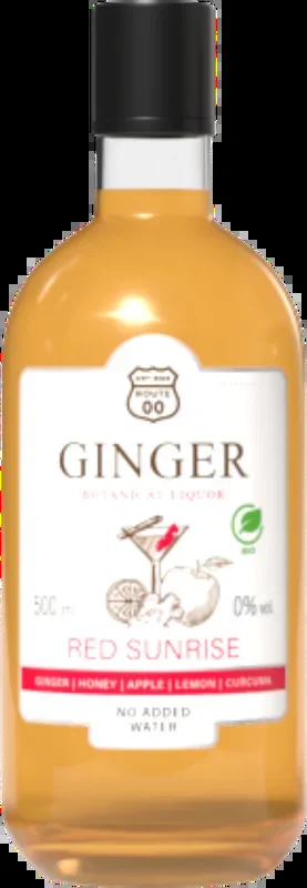 Route 00 Botanical Ginger Liqueur Red Sunrise – non-alcoholic liqueur alternative