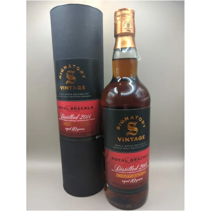 ROYAL BRACKLA 2014 – 10 Jahre gereift – Highland Single Malt Scotch Whisky – Cask Sherry Finish 48,2% 0,7l