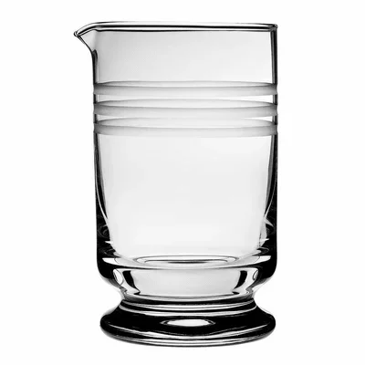 Rührglas Calabrese geschliffen auf Fuss mit Ausgusslippe 60cl
