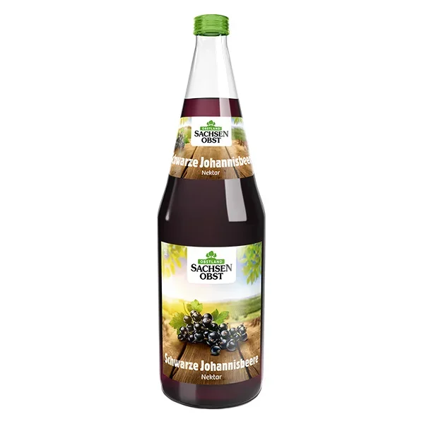 Sachsenobst Schwarzer Johannisbeernektar 6×1,0L