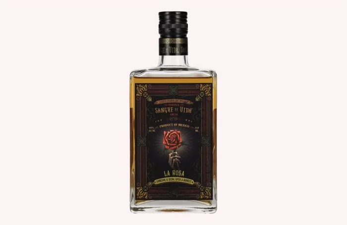 Sangre de Vida Loteria LA ROSA Añejo Tequila 100% de Agave 40% Vol. 0,35l