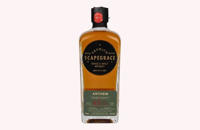 Scapegrace ANTHEM Newzealand Small Batch Single Malt Whisky 46% Vol. 0,7l