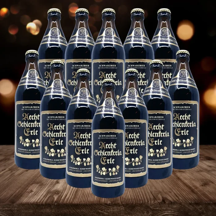 Schlenkerla Erle German Black Lager 500ml Bottles – 4.2% ABV (12 Multipack)