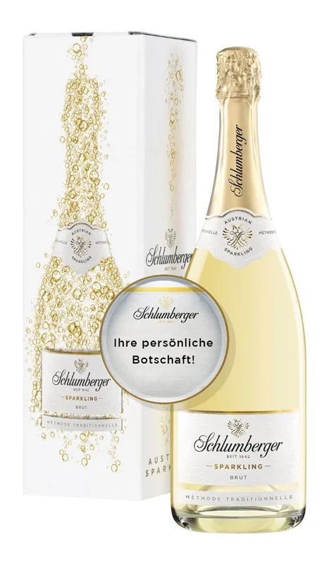 Schlumberger Sparkling Brut Personalisierbar im Geschenkkarton 1,5 L