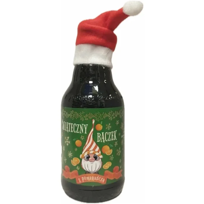 SCHNURRBART WEIHNACHTSKREISEL MIT ORANGE