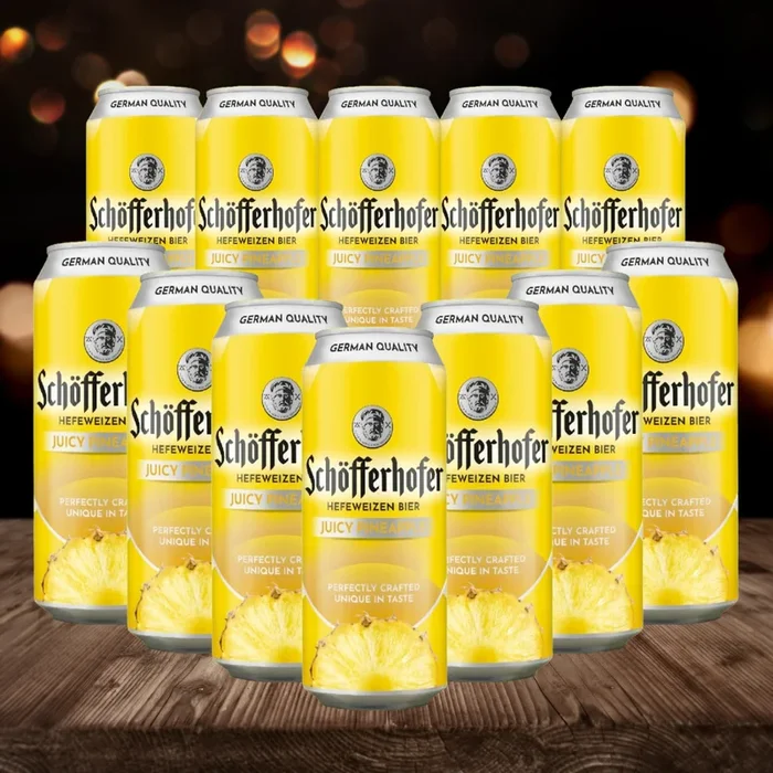 Schöfferhofer Pineapple German Low Alcohol Beer – 2.5% ABV (12 Pack)