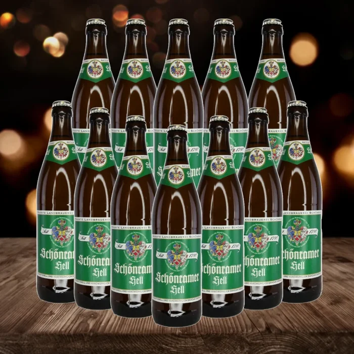 Schonramer Hell German Lager 500ml Bottles – 5.0% ABV (12 Multipack)