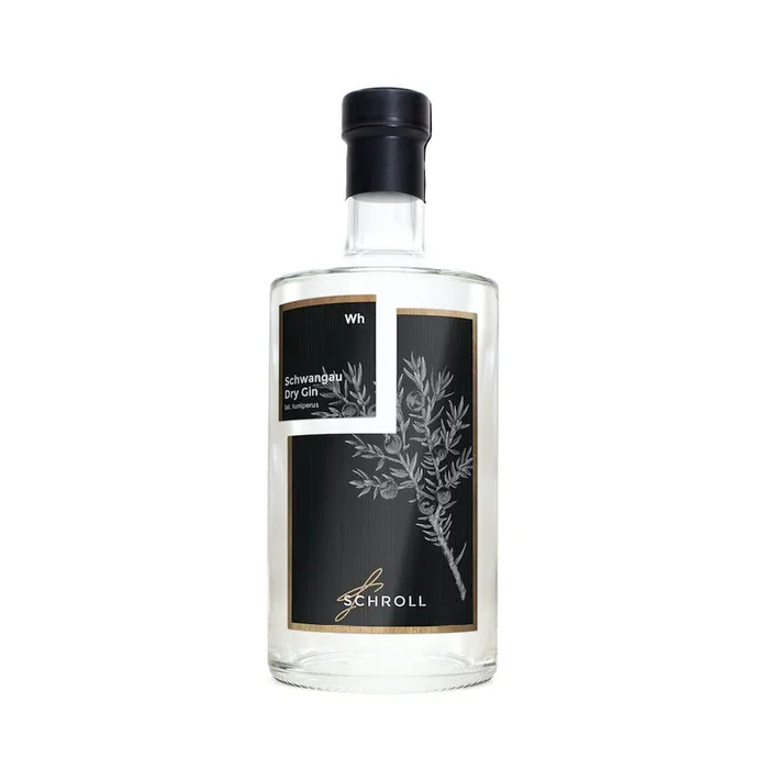 Schwangau Gin London Dry aus Bayern. 0,5L, 44% vol.