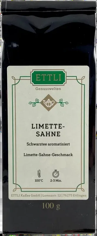 Schwarztee Limette Sahne (Key Lime Pie)