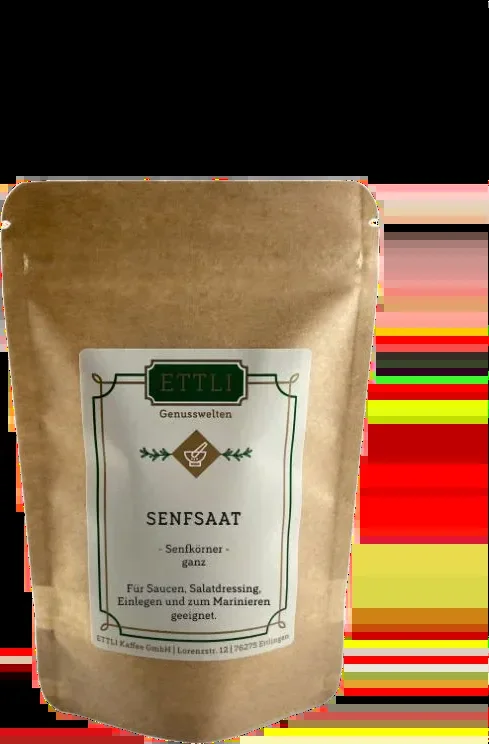 Senfsaat Senfkörner ganz