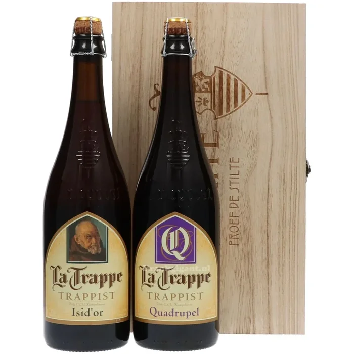 SET LA TRAPPE 2x750ml Isid’or + Quadrupel + Holzkiste – Belgien