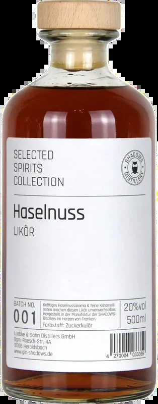 SHADOWS hazelnut liqueur