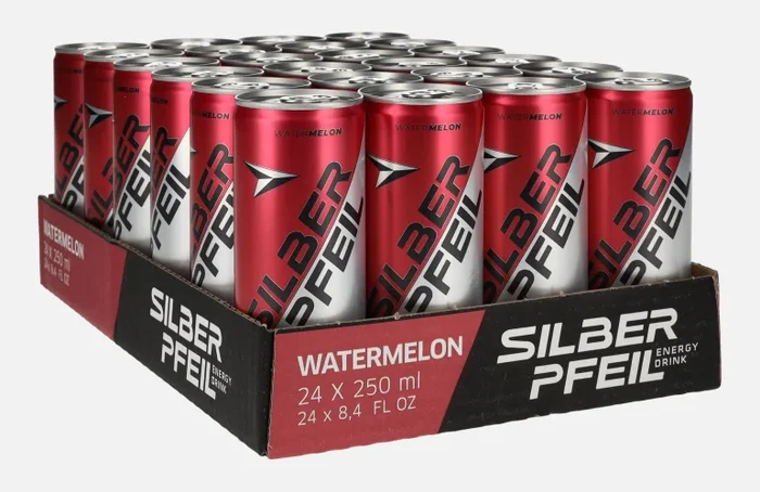 SILBERPFEIL Energy Drink WATERMELON 24×0,25l Dosen Pfand