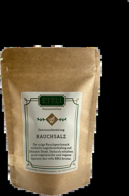 Smoked salt spice preparation