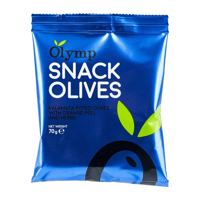 Snack Olives | Kalamata Oliven | Orange