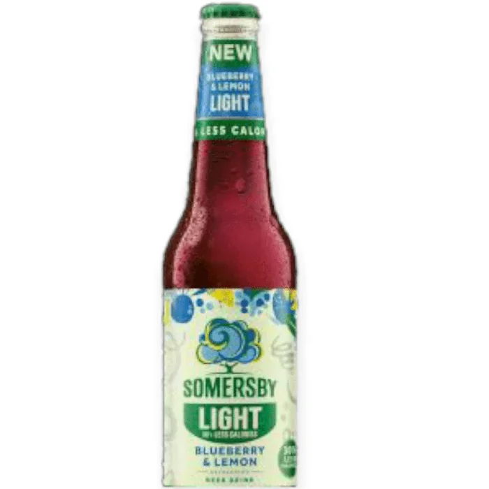 Somersby Blueberry & Lemon Light Beer – 4,0 % Vol. – Fruchtiges Bier mit Blaubeere & Zitrone