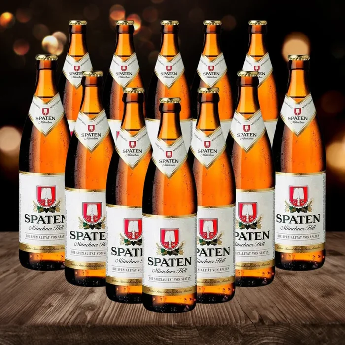 Spaten German Münchner Hells Beer 500ml Bottles – 5.2% ABV (Multipack)