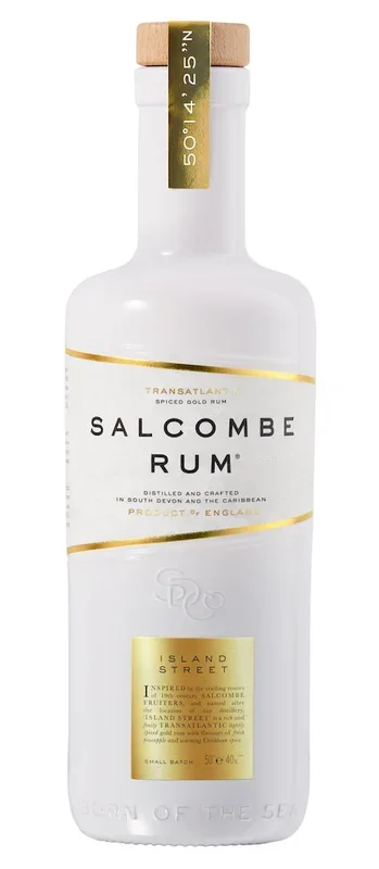 Spiced Gold Rum „Salcombe Island Street“ aus England. 0,5l, Alk. 40% vol.