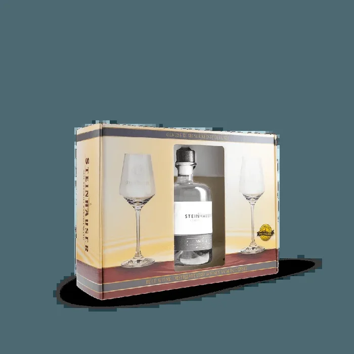 Steinhauser Geschenkkarton (ohne Flasche) + 2 Gläser