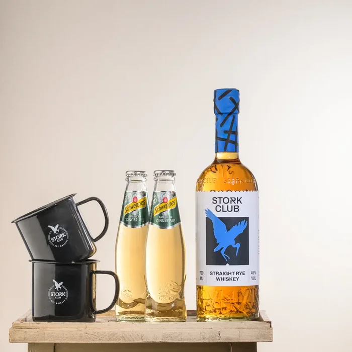 Stork Club Whiskey Highball Box (1x Straight Rye Whiskey + 2x Ginger Ale + 2x Trinkbecher)
