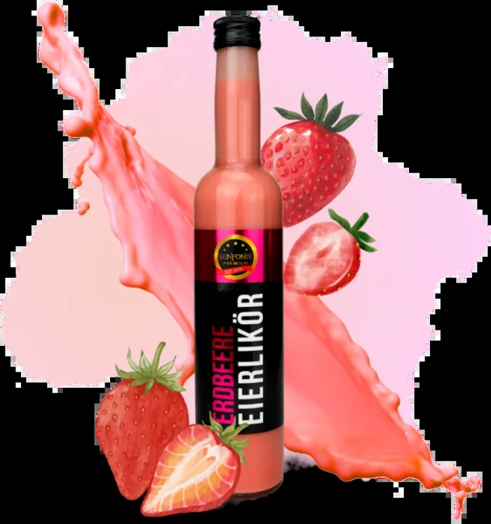Strawberry eggnog