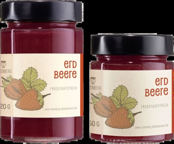 Strawberry organic fruit spread