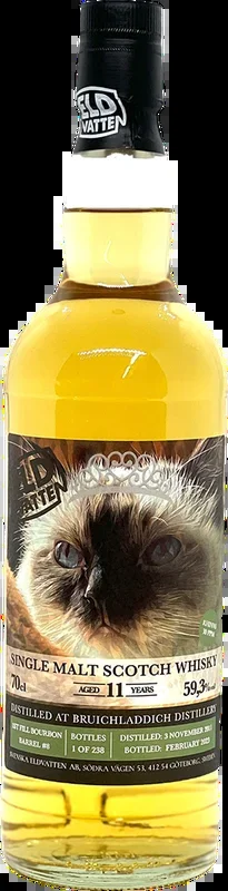 Svenska Eldvatten Cat Label Serie Bruichladdich 11 – Schottischer Single Malt Whisky