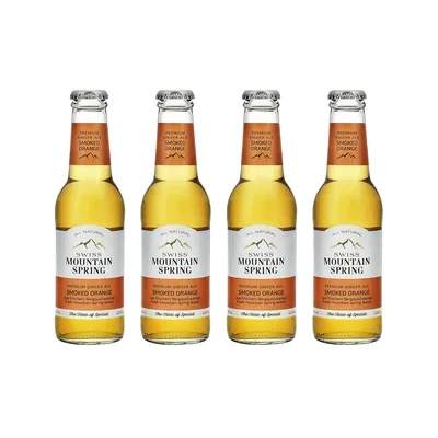 Swiss Mountain Spring Smoked Orange Ginger Ale, 4er-Pack