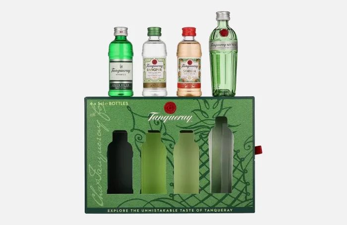 Tanqueray Gin Miniaturen Set 43,3% Vol. 4×0,05l in Geschenkbox