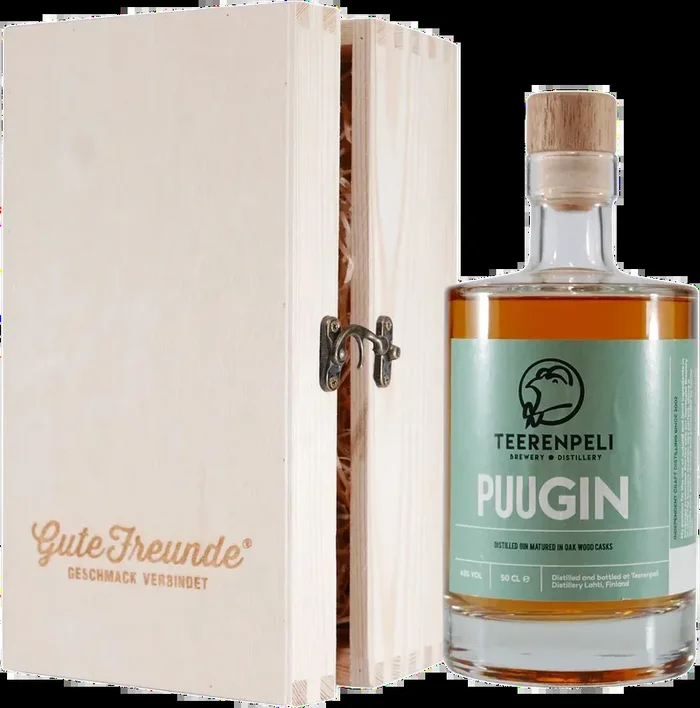 Teerenpeli PUUGIN with wooden gift box