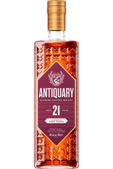 THE ANTIQUARY 21 YEARS OLD BLENDED SCOTCH WHISKY