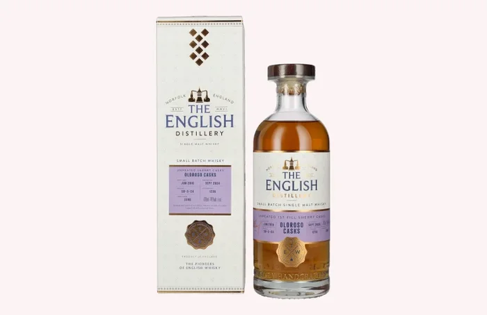 The English Distillery Oloroso Casks Small Batch Single Malt Whisky 46% Vol. 0,7l in Geschenkbox