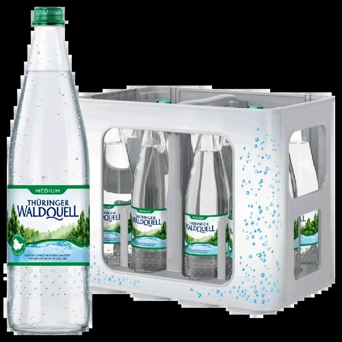 Thüringer Waldquell Medium 12×0,75 l Glas – tgh24 Fachgroßhandel