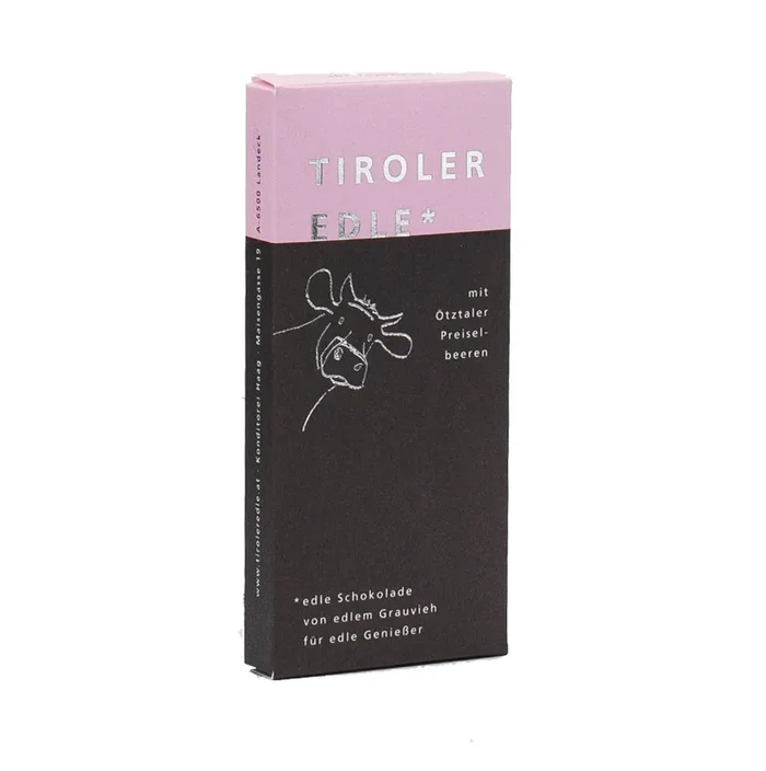 Tiroler Edle | Schokolade mit Preiselbeeren