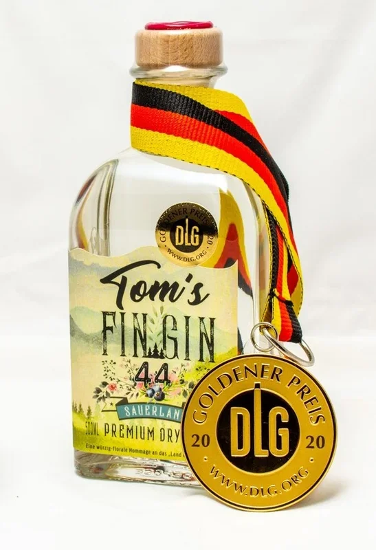 Tom´s Fin Gin 44 – Premium Sauerland Dry Gin