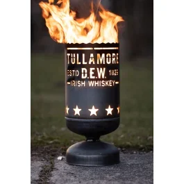 Tullamore Dew Whiskey Feuerkorb 60 cm hoch und 33cm Durchmesser